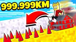 РОБЛОКС ДОМ ПРОТИВ ГИГАНТСКОГО СЛАЙДА 999.999КМ! ROBLOX Slide House Tumble