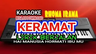 Karaoke KERAMAT Rhoma Irama - Original Dangdut - Lirik Lagu || cover style korg pa700