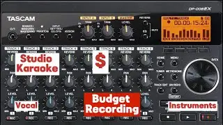 Budget Home Studio Recording TASCAM DP-008EX For Beginner #homerecording #studiorecording #recorder