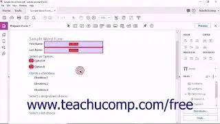 Acrobat Pro DC Creating Radio Buttons and Checkboxes - Adobe Acrobat Pro DC Training Tutorial Course
