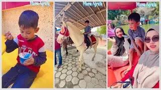 Vlog liburan agra minta naik bebek dayung sama kakak  full video😱KUMPULAN MAMAAGRATA PART503
