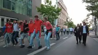 Netherlands Fans Dancing in Berlin EURO 2024