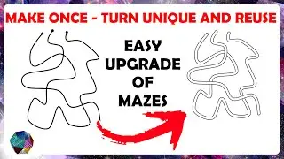 🎨Hand-drawn line mazes in PowerPoint -  EASY UPGRADE tutorial