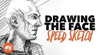 Sketching a face with pencil (Time Lapse Sketch #6)