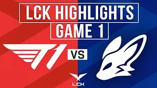 T1 vs FOX Highlights Game 1 | LCK 2024 Summer | T1 vs BNK FearX