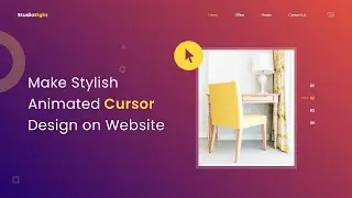 How To Make Cursor Animation On Website Using HTML CSS & JS | Cursor Animation With CSS & JS!