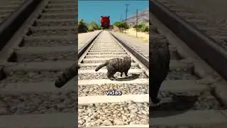 Qué Animales puedes Pasar por Debajo del Tren en GTA 5 ? #shorts