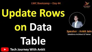 LWC Bootcamp Day 44 | Part 2: Lightning Data Table : Update Record with Inline Edit