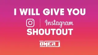 I will give you Instagram shoutout | OMER J  | OMER J GRAPHICS | OMER J STUDIO