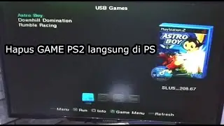 Cara menghapus game PS2 langsung di PS nya