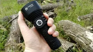 Lumintop ODL20C XHP35 flashlight with USB type-C review and test 26650/18650