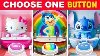 Choose One Button BOY or GIRL or BOTH Edition 💙🎀🌈 QuizZone