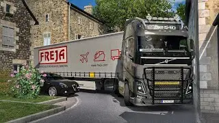 Maneuvering Through Hidden Narrow Streets of France | #ets2 1.50