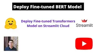 Deploy Fine Tuned BERT or Transformers model on Streamlit Cloud #nlp #bert #transformers #streamlit