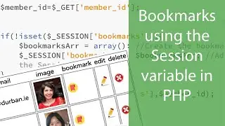 Using the Session Variable in PHP to create bookmarks in a website