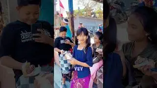 DISTA TRAKTIR TEMEN TEMEN BALI ESKRIM😍!! #viralvideo #trending