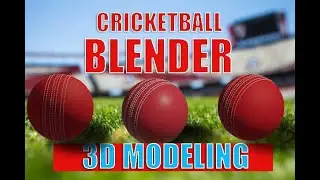 Cricket ball 3d Modeling Beginners | #blender  #blender3d #blendertutorial