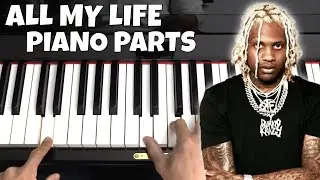 Lil Durk (feat. J Cole) - All My Life - Piano Tutorial