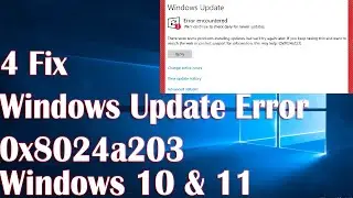 Windows Update Error 0x8024a203 On Windows 11 - 4 Fix How To