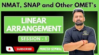 Linear Arrangements-1| NMAT, SNAP and other OMET's| Mukesh sir