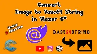 Convert Image to #Base64 #String in #Blazor #csharp | CodeLSC