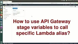 How to use API Gateway stage variables to call specific Lambda alias?