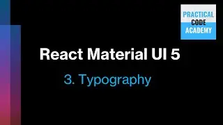 React Material UI 5 3-Typography