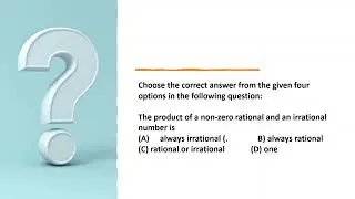 The product of a non-zero rational and an irrational number is always  #realnumbers #exemplarmcq