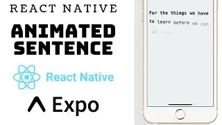 How to Animate words in a sentence in React Native using Animated.stagger