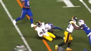 Damar Hamlin Late Hit on Kenny Pickett | Steelers vs Bills