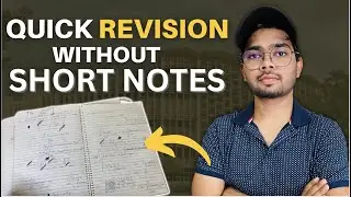 REVISION Which Help Me To Get IIT Bombay | BEST Way Of Doing Revision | 