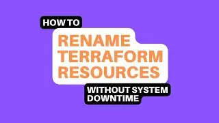 How to rename terraform resources using the worst and the best options