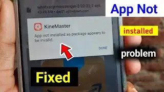 app not installed as package appears to be invalid problem