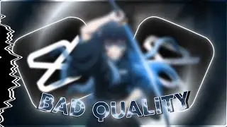 HOW TO GET BAD QUALITY ON CAPCUT 🕷 | AMV CAPCUT TUTORIAL