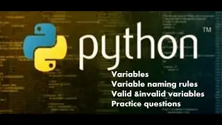 #What is variable? # rules for declaring variable#valid and invalid variables  in Python