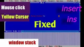 Problems & Solutions with Turbo C++ | Mouse Click Fixed