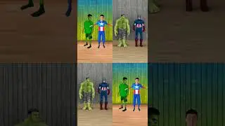 Spidey vs Captain America vs Hulk vs Spiderman | Helicopter Helicopter | Animation meme