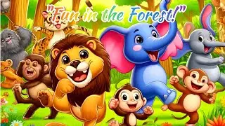 Animals Fun in the Forest for Kids #animaldance #forestparty #cartoonanimals #wildlifefun