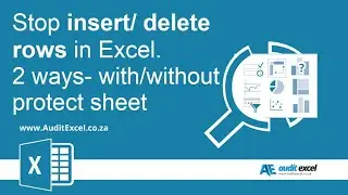 Stop users from inserting deleting row in Excel- 2 ways- with/ without using normal protection tool