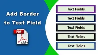 How to add a border to a text field in pdf (Prepare Form) using Adobe Acrobat Pro DC