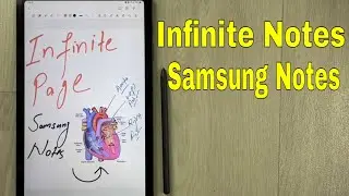 How To Use Infinite Page in Samsung Notes - Make notes on Infinite Page