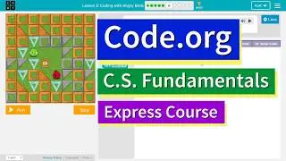 Code.org Programming with Angry Birds | Part 6 Answer Explained | Express Lesson 1 Course C Lesson 4