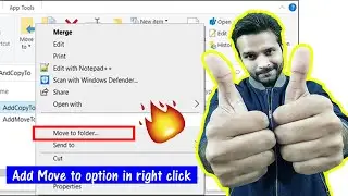 How to Add “Move to Folder to the Right Click Context Menu | Buzz2Day Tech