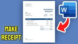 How to Make Bill Receipt in MS Word - Full Guide