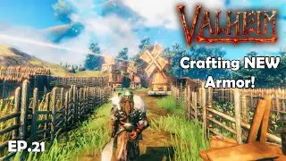 LIVE | Crafting NEW Armor! - Valheim Gameplay EP.21 - Relaxing Open-World Survival & Building