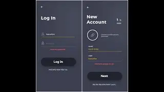 Android Material Design UI of Login Screen part 4