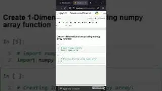 Creating  1-Dimensional array using numpy array function | Codersarts