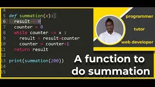 Python Summation Function