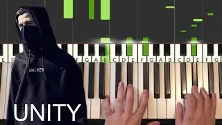 Alan x Walkers - Unity (Piano Tutorial Lesson)