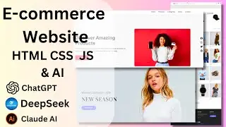 Responsive E-commerce Website Using HTML, CSS & JavaScript | How to Create a Website Using AI